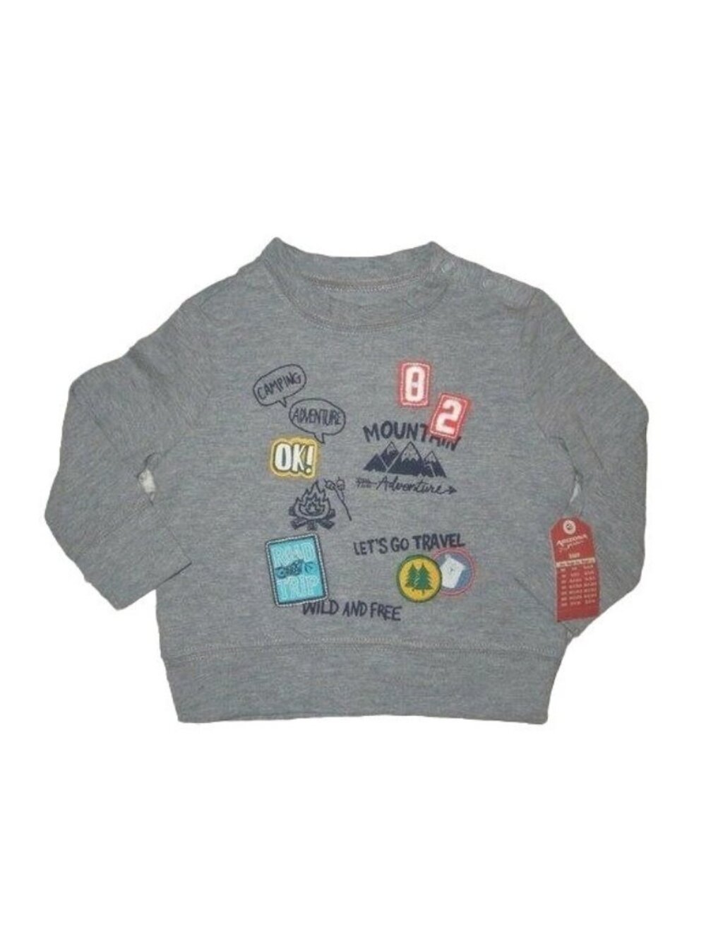 Toddler Boys Arizona Pullover Road Trip Camping Travel Sweater Shirt Size 9M